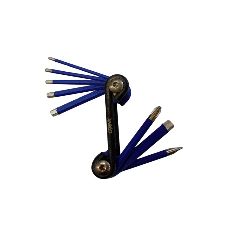 Llave Allen Set Crank 8 En 1 Pc Blue